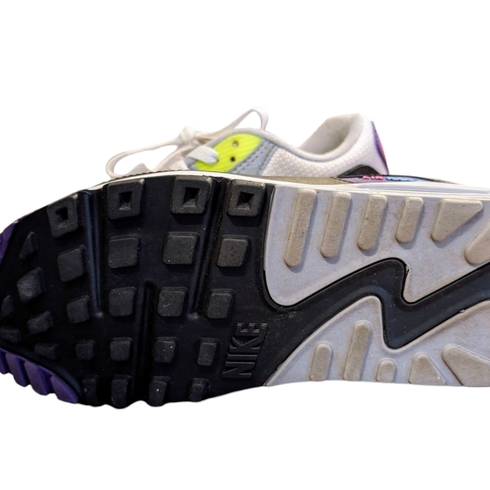 Nike Air Max 90 What The Men's 8.5 Multi-Color Patchwork Sneaker Authentic - Picture 5 of 10